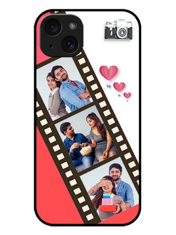 Custom iPhone 15 Plus Custom Metal Phone Case3 Image Holder With Film Reel