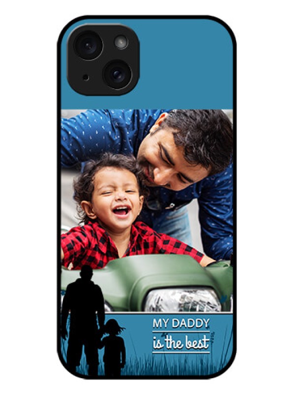 Custom iPhone 15 Plus Custom Metal Phone CaseBest Dad Design