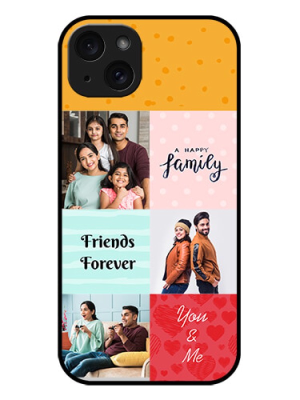 Custom iPhone 15 Plus Custom Metal Phone CaseImages With Quotes Design