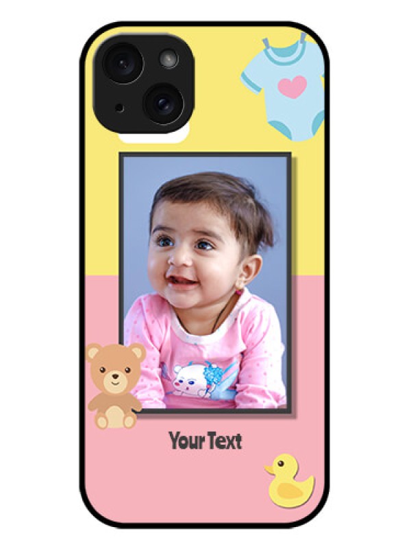 Custom iPhone 15 Plus Custom Metal Phone CaseKids 2 Color Design