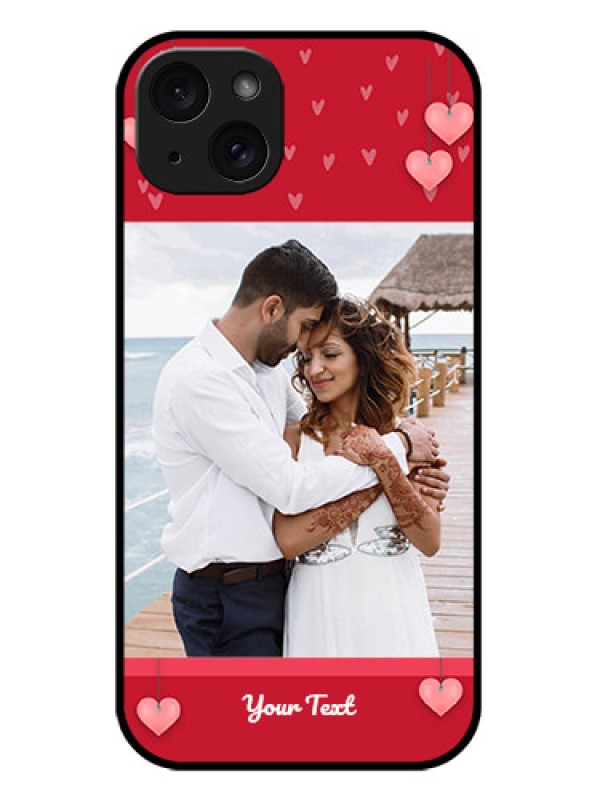 Custom iPhone 15 Plus Custom Metal Phone CaseValentines Day Design
