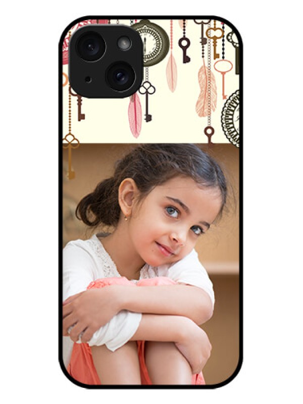 Custom iPhone 15 Plus Custom Metal Phone CaseBoho Style Design