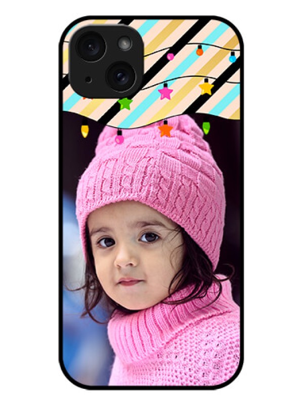 Custom iPhone 15 Plus Custom Metal Phone CaseLights Hanging Design