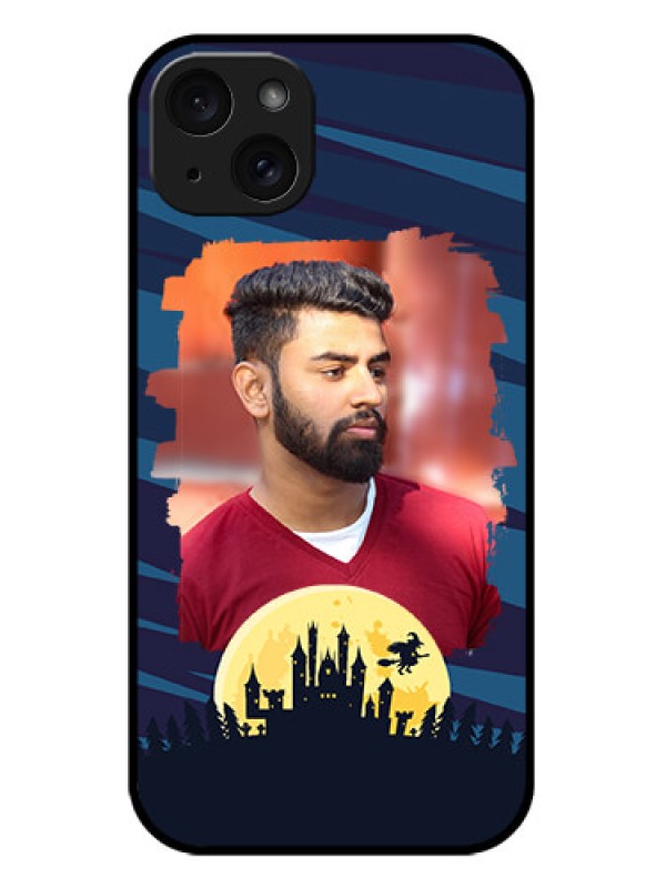 Custom iPhone 15 Plus Custom Metal Phone CaseHalloween Witch Design