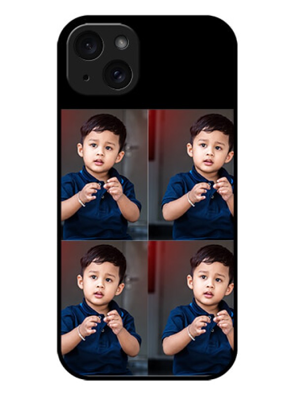 Custom iPhone 15 Plus Custom Metal Phone Case4 Image Holder Design