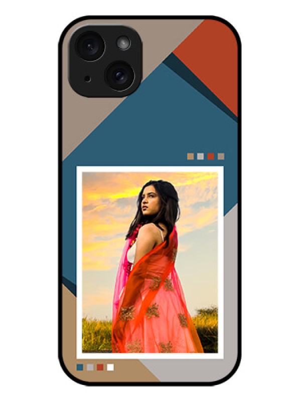 Custom iPhone 15 Plus Custom Metal Phone CaseRetro Color Pallet Design