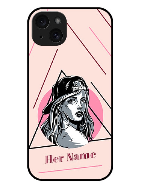 Custom iPhone 15 Plus Custom Metal Phone CaseRockstar Girl Design