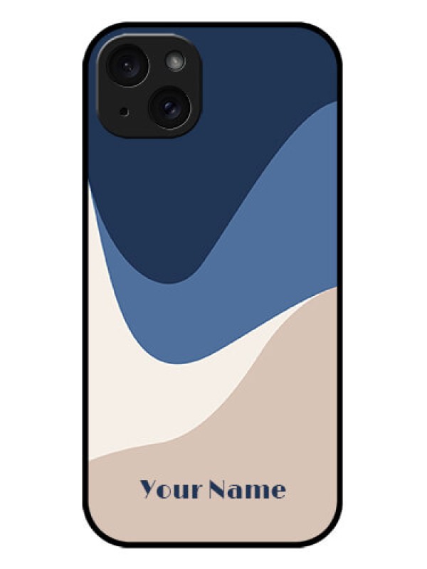 Custom iPhone 15 Plus Custom Metal Phone CaseAbstract Drip Art Design