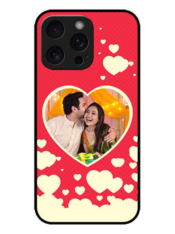 Custom iPhone 15 Pro Max Custom Metal Phone CaseLove Symbols Phone Cover Design