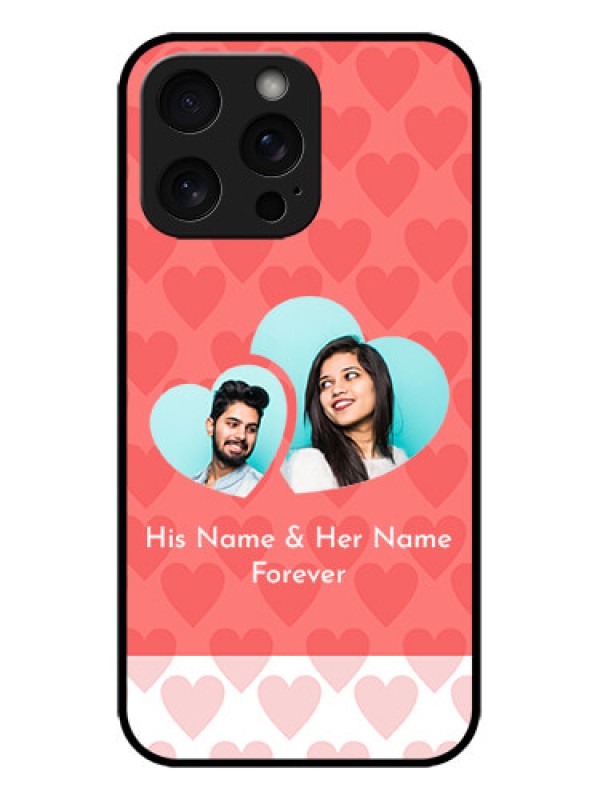 Custom iPhone 15 Pro Max Custom Metal Phone CaseCouple Pic Upload Design