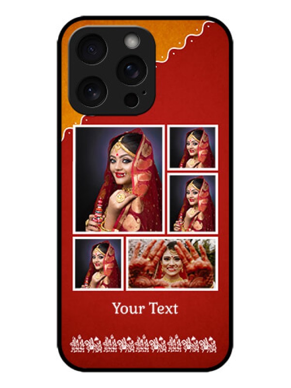 Custom iPhone 15 Pro Max Custom Metal Phone CaseWedding Pic Upload Design