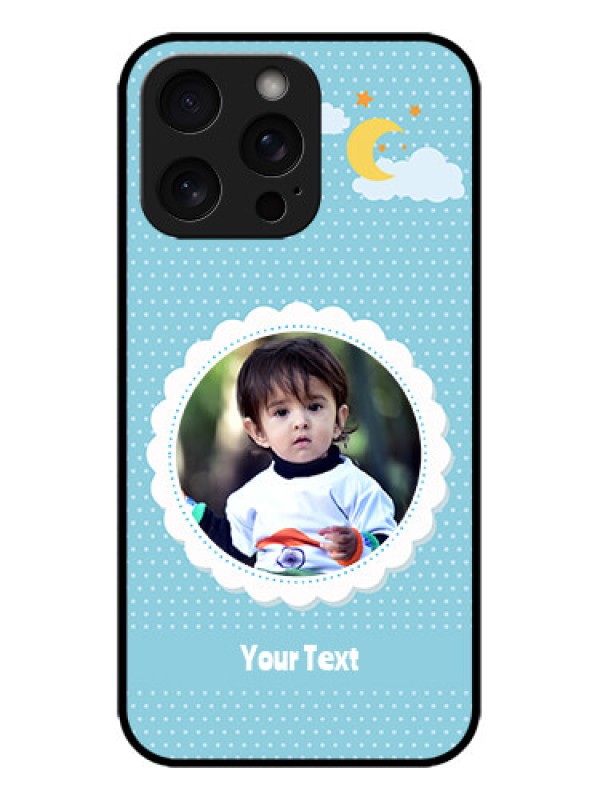 Custom iPhone 15 Pro Max Custom Metal Phone CaseViolet Pattern Design