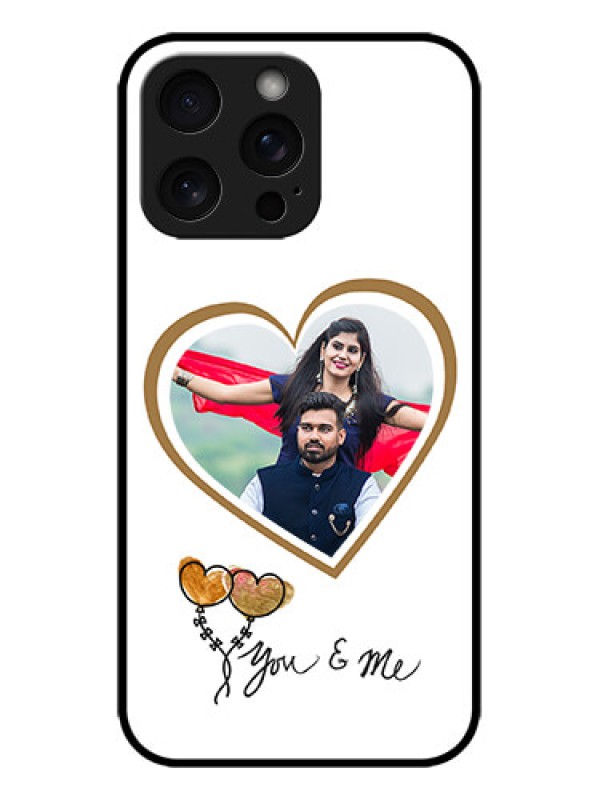 Custom iPhone 15 Pro Max Custom Metal Phone CaseYou and Me Design