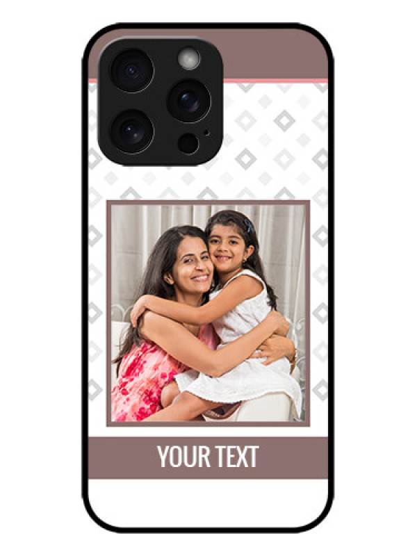 Custom iPhone 15 Pro Max Custom Metal Phone CaseSimple Diamond Design