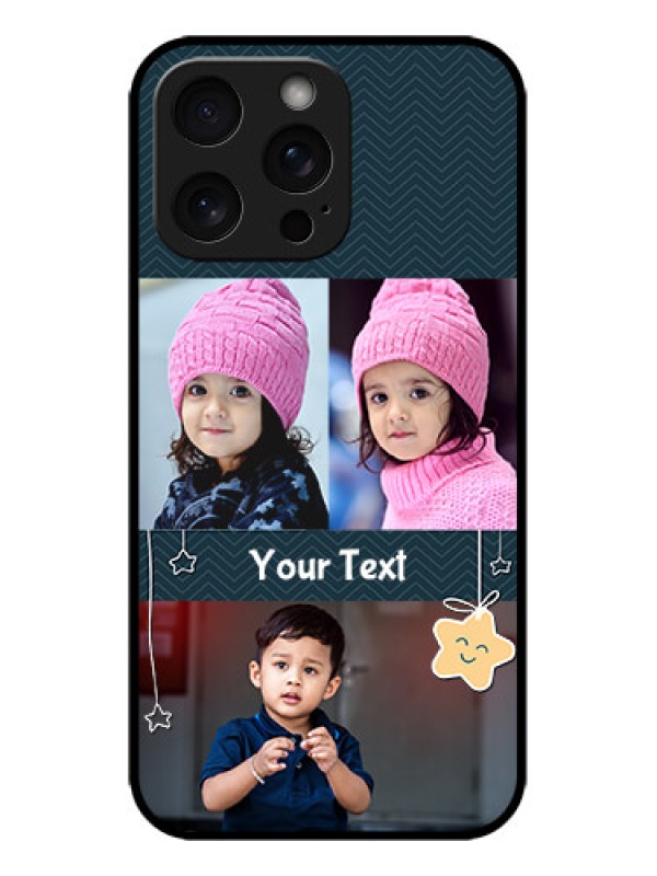 Custom iPhone 15 Pro Max Custom Metal Phone CaseHanging Stars Design