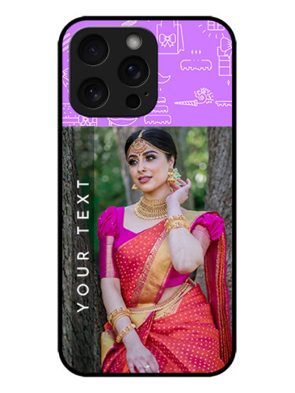 Custom iPhone 15 Pro Max Custom Metal Phone CaseBirthday Icons Design