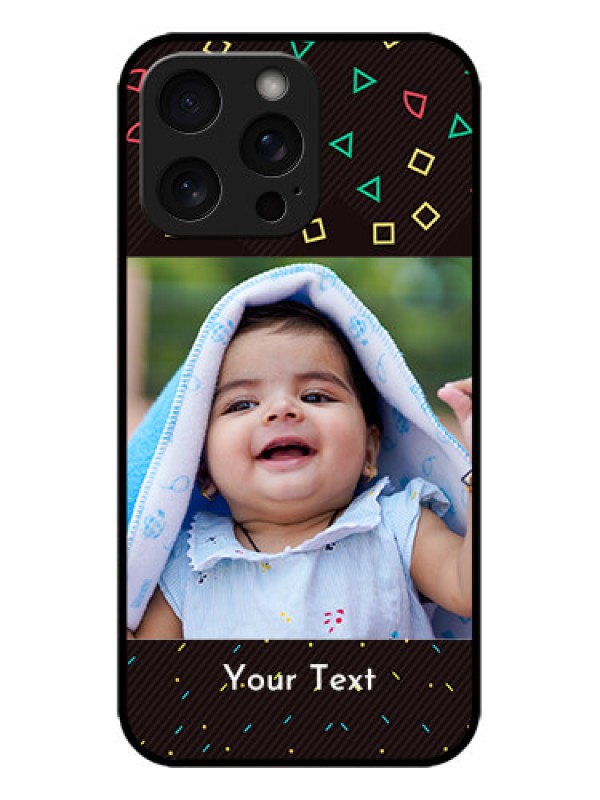 Custom iPhone 15 Pro Max Custom Metal Phone CaseWith Confetti Birthday Design