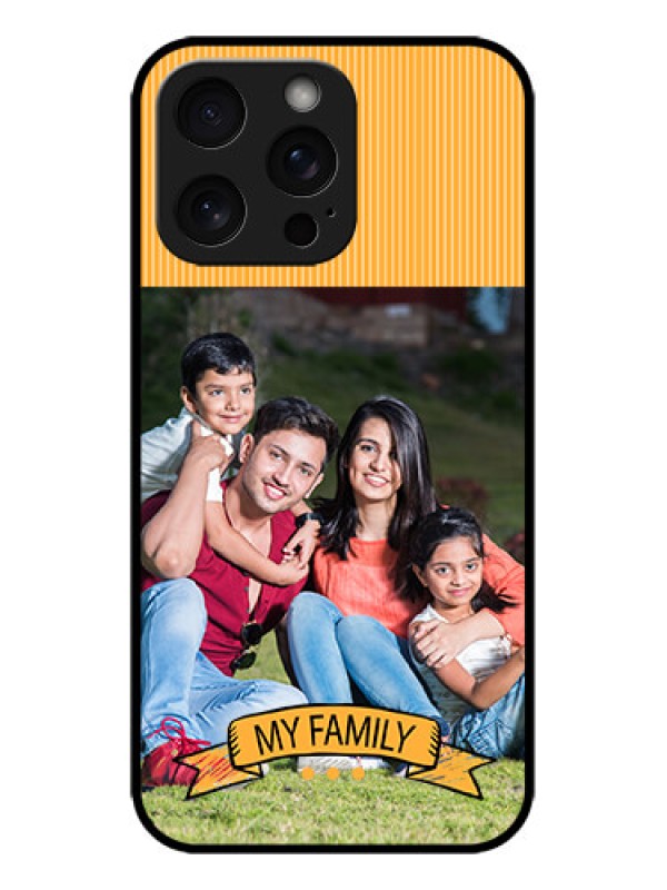 Custom iPhone 15 Pro Max Custom Metal Phone CaseMy Family Design