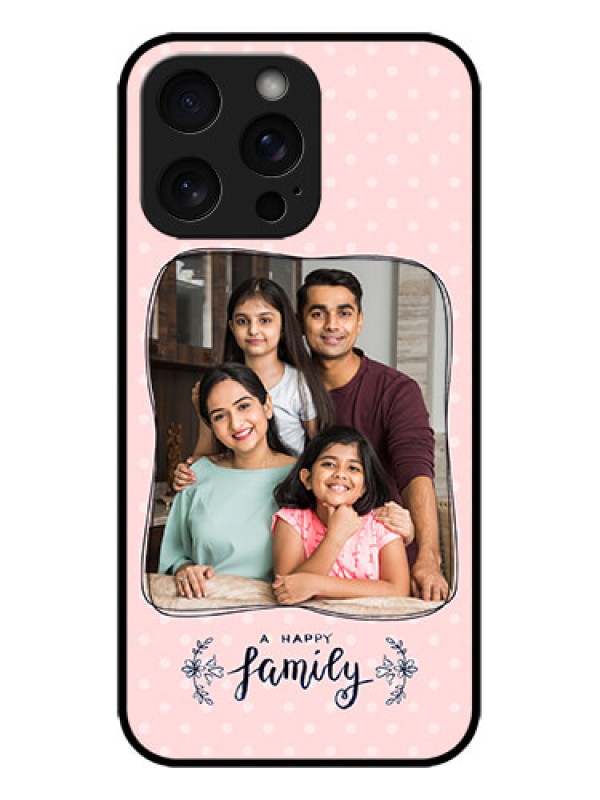 Custom iPhone 15 Pro Max Custom Metal Phone CaseFamily With Dots Design