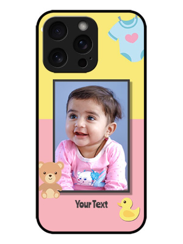 Custom iPhone 15 Pro Max Custom Metal Phone CaseKids 2 Color Design