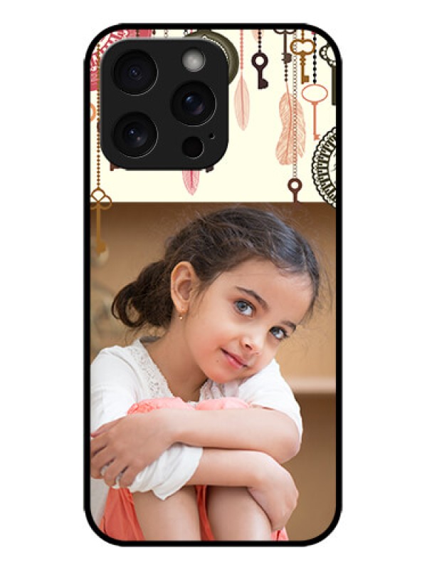 Custom iPhone 15 Pro Max Custom Metal Phone CaseBoho Style Design