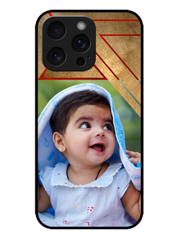 Custom iPhone 15 Pro Max Custom Metal Phone CaseGradient Abstract Texture Design