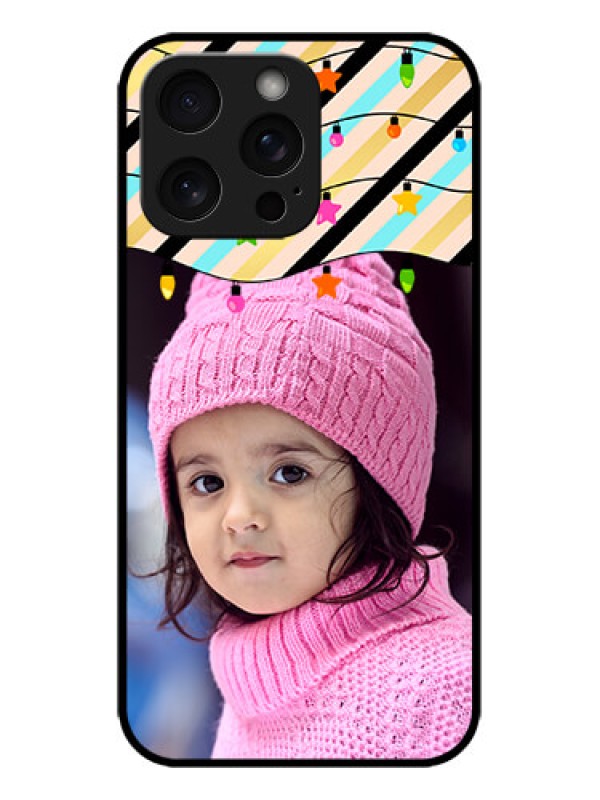 Custom iPhone 15 Pro Max Custom Metal Phone CaseLights Hanging Design