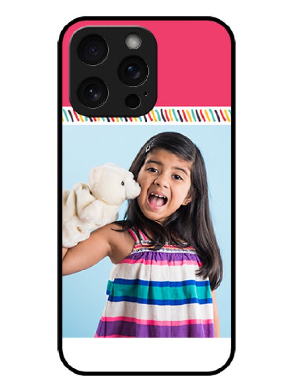 Custom iPhone 15 Pro Max Custom Metal Phone CaseLine Art Design