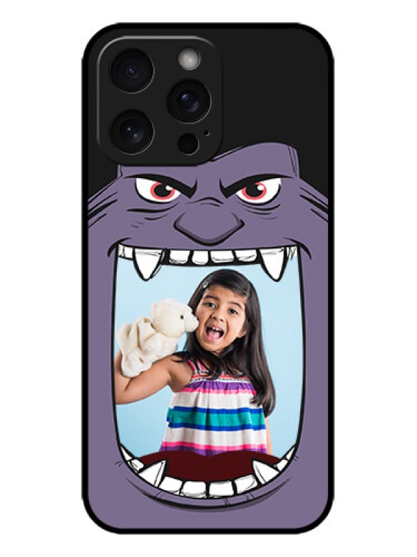 Custom iPhone 15 Pro Max Custom Metal Phone CaseAngry Monster Design