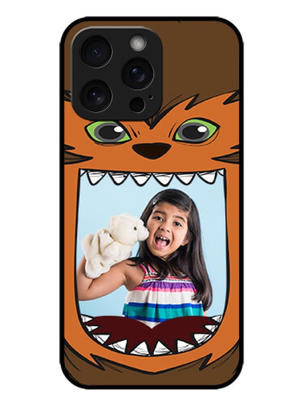 Custom iPhone 15 Pro Max Custom Metal Phone CaseOwl Monster Back Case Design