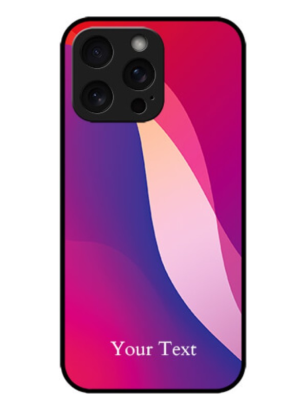 Custom iPhone 15 Pro Max Custom Metal Phone CaseDigital Abstract Overlap Design