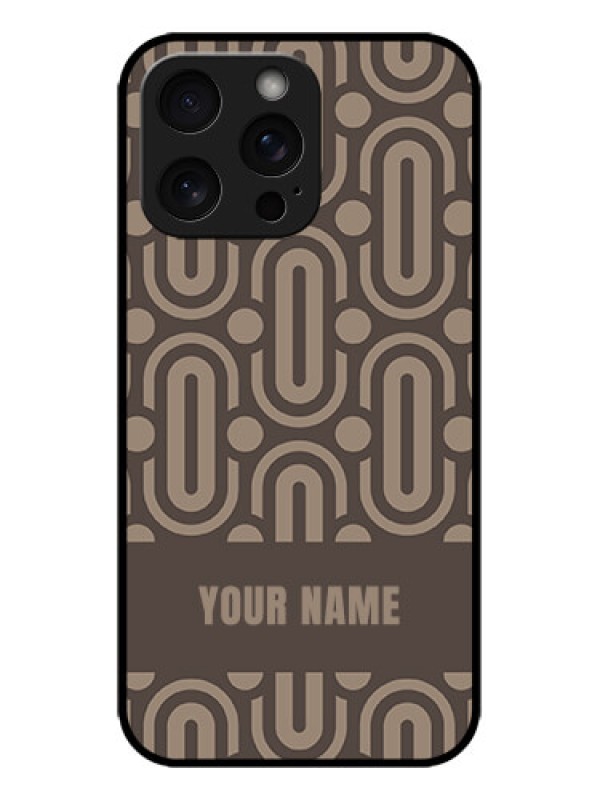Custom iPhone 15 Pro Max Custom Metal Phone CaseCaptivating Zero Pattern Design