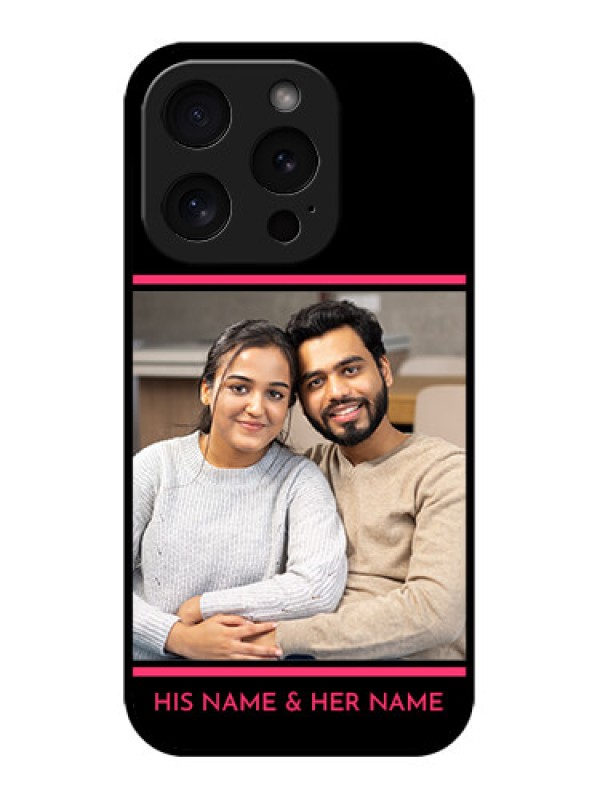 Custom iPhone 15 Pro Custom Metal Phone CaseWith Add Text Design