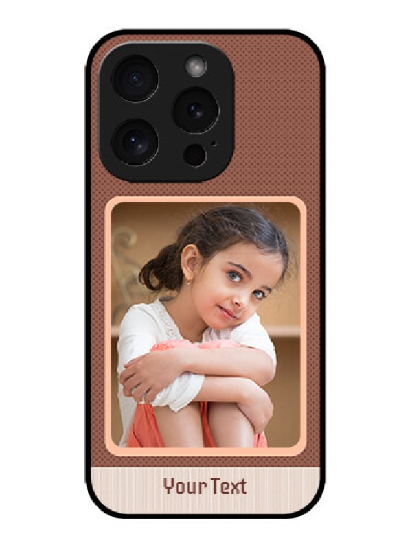 Custom iPhone 15 Pro Custom Metal Phone CaseSimple Pic Upload Design