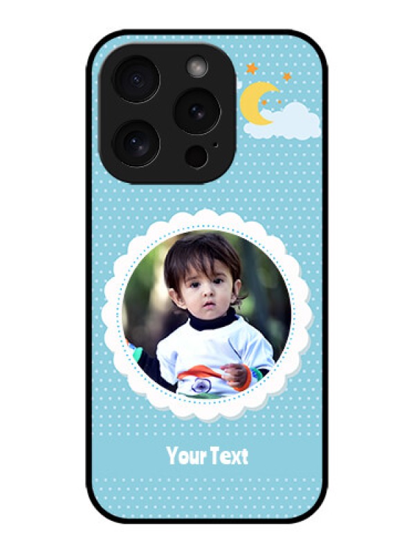 Custom iPhone 15 Pro Custom Metal Phone CaseViolet Pattern Design