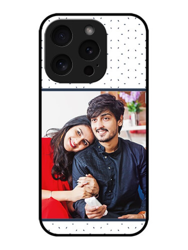 Custom iPhone 15 Pro Custom Metal Phone CasePremium Dot Design