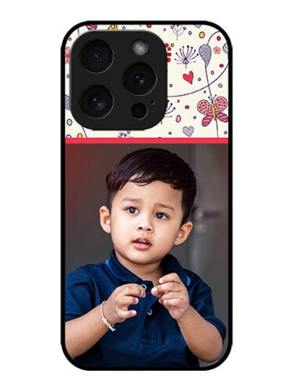 Custom iPhone 15 Pro Custom Metal Phone CasePremium Floral Design