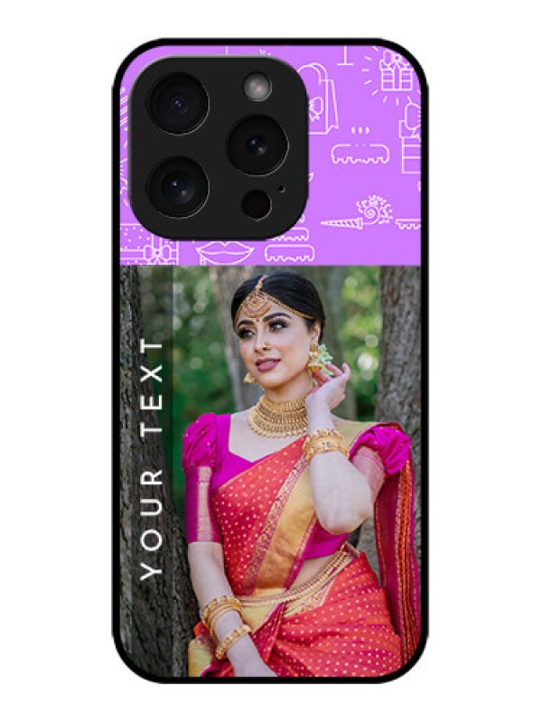 Custom iPhone 15 Pro Custom Metal Phone CaseBirthday Icons Design