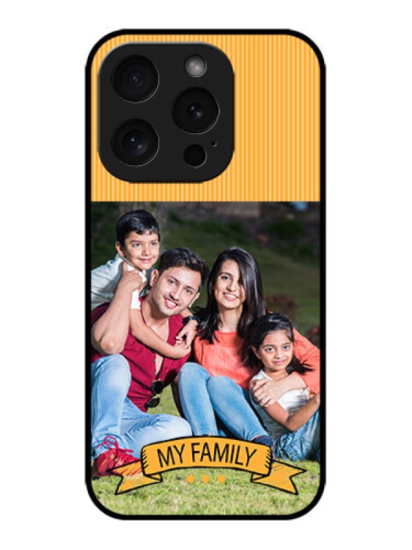 Custom iPhone 15 Pro Custom Metal Phone CaseMy Family Design