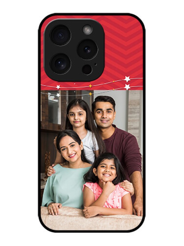 Custom iPhone 15 Pro Custom Metal Phone CaseHappy Family Design