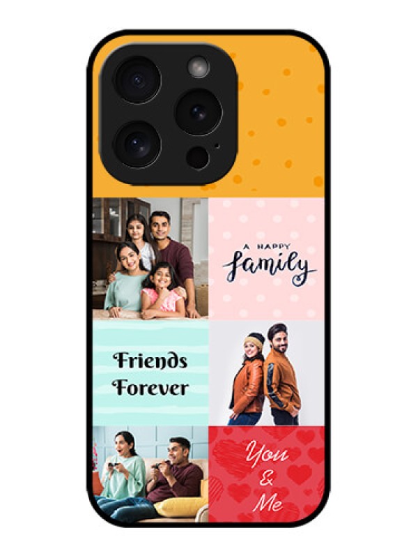 Custom iPhone 15 Pro Custom Metal Phone CaseImages With Quotes Design