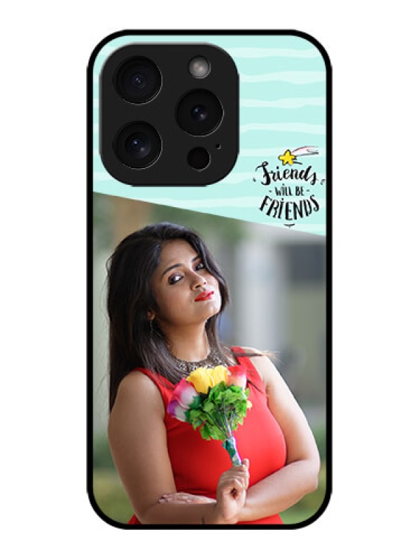 Custom iPhone 15 Pro Custom Metal Phone CaseFriends Picture Icon Design