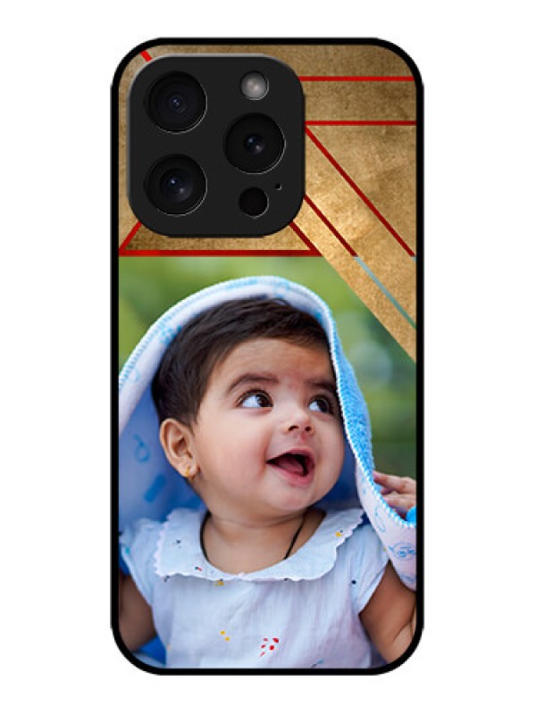 Custom iPhone 15 Pro Custom Metal Phone CaseGradient Abstract Texture Design