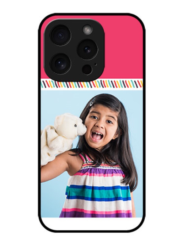 Custom iPhone 15 Pro Custom Metal Phone CaseLine Art Design