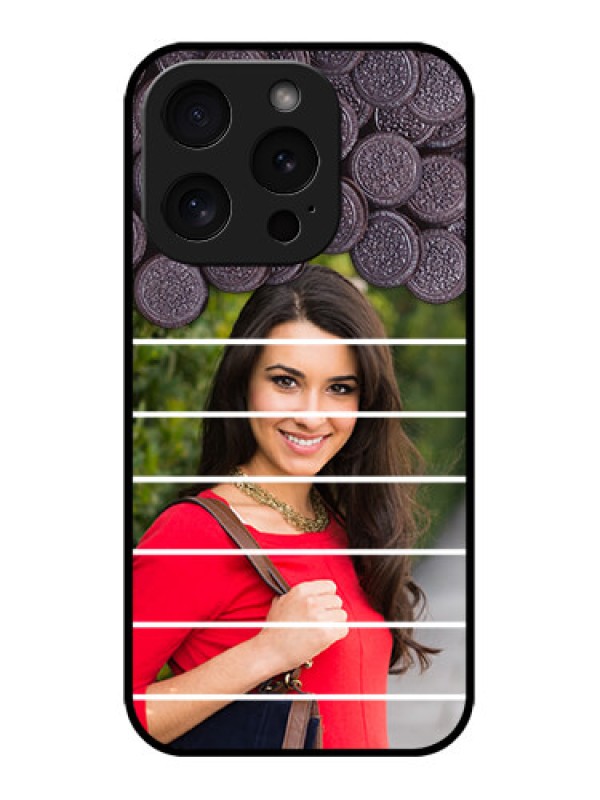Custom iPhone 15 Pro Custom Metal Phone CaseWith Oreo Biscuit Design
