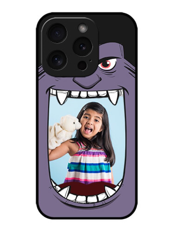 Custom iPhone 15 Pro Custom Metal Phone CaseAngry Monster Design