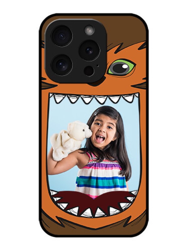 Custom iPhone 15 Pro Custom Metal Phone CaseOwl Monster Back Case Design