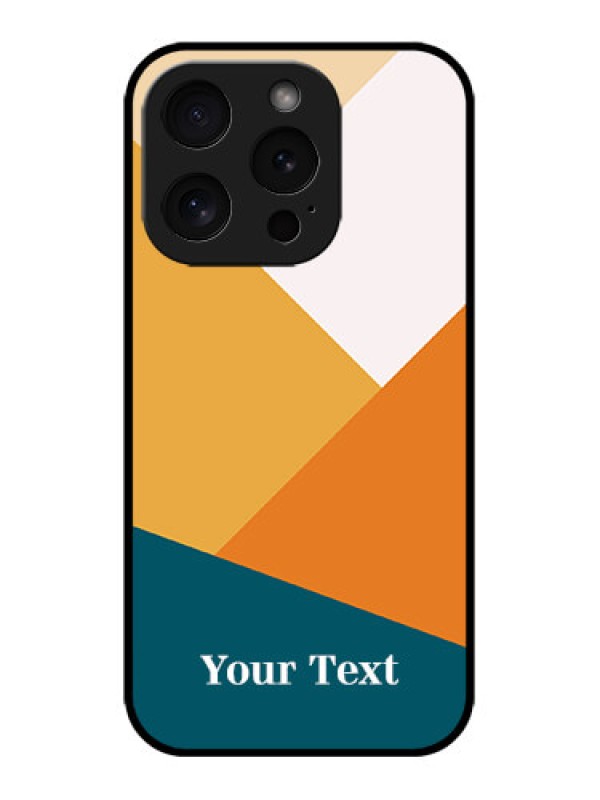 Custom iPhone 15 Pro Custom Metal Phone CaseStacked Multi - Colour Design