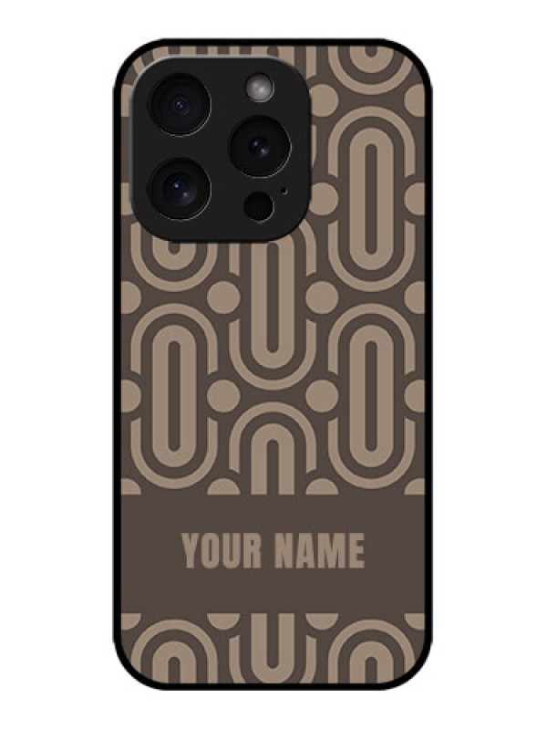 Custom iPhone 15 Pro Custom Metal Phone CaseCaptivating Zero Pattern Design