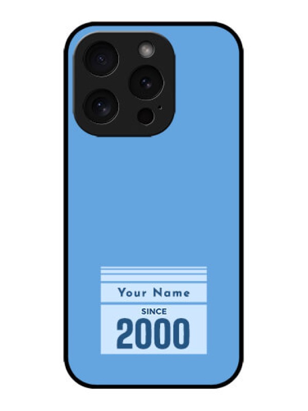 Custom iPhone 15 Pro Custom Metal Phone CaseCustom Year Of Birth Design